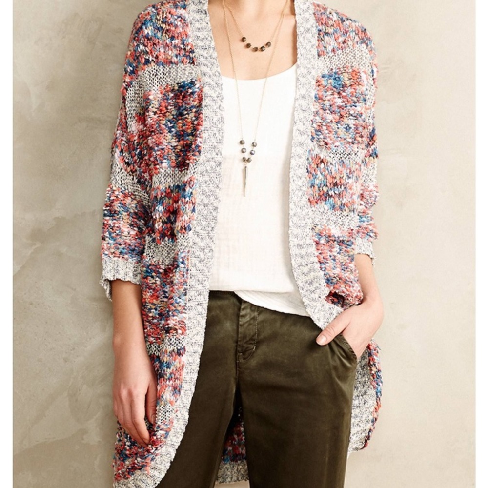 Banded Confetti Cardigan